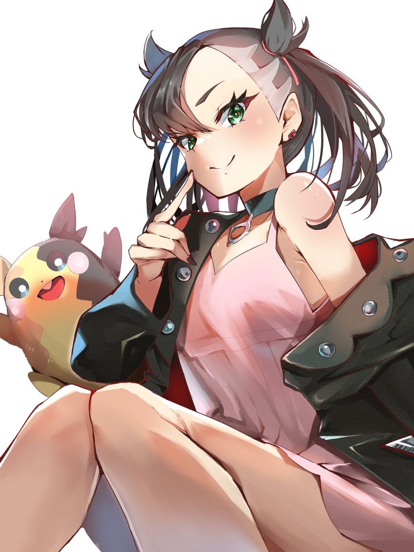 marnie and morpeko (pokemon and 1 more) drawn by momdy_(talesshinja)