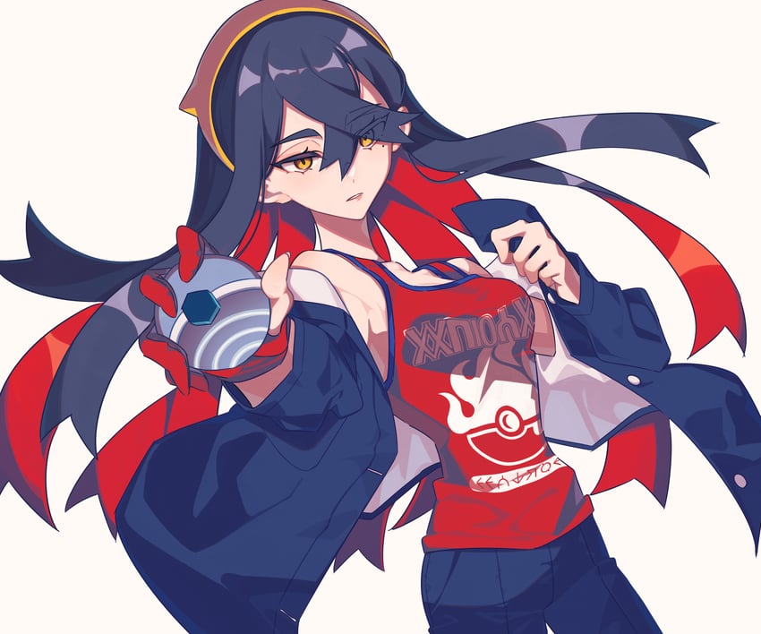 carmine (pokemon and 1 more) drawn by miri_(cherryjelly)