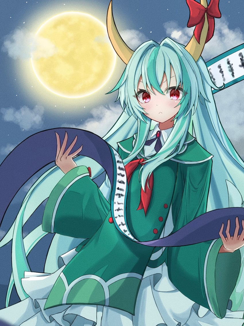 kamishirasawa keine and ex-keine (touhou and 1 more) drawn by baruka=gacha