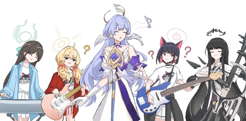 robin, virtuosa, kazusa, airi, and yoshimi (blue archive and 3 more) drawn by toyyot