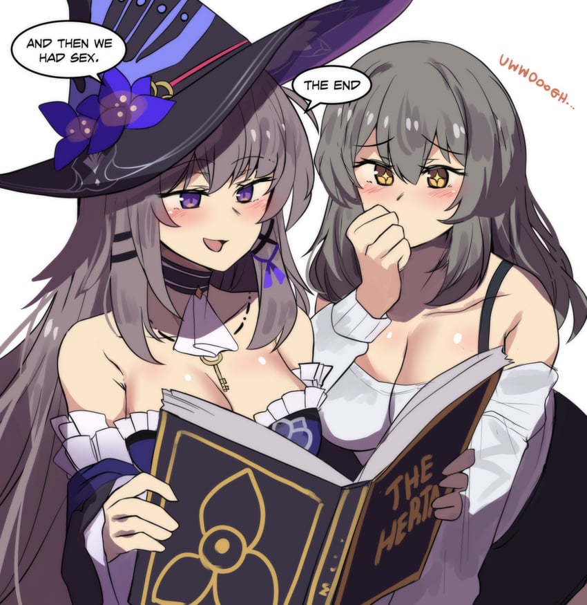 trailblazer, stelle, herta, and the herta (honkai and 1 more) drawn by hinghoi