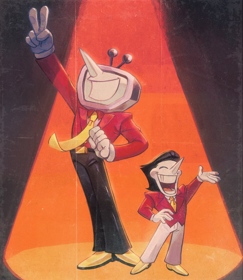 spamton g. spamton and ant tenna (deltarune) drawn by starridge