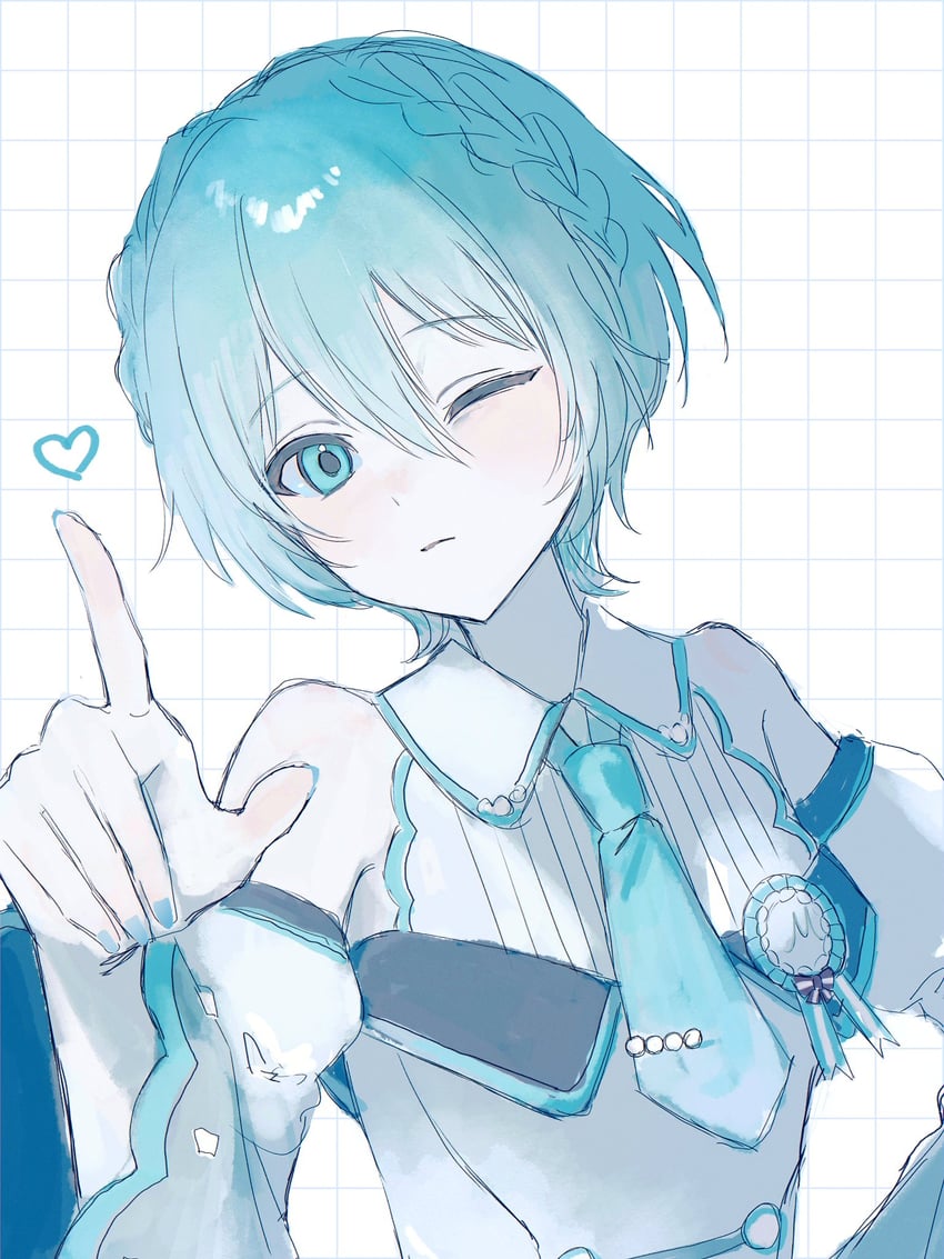 hatsune miku and more more jump! miku (vocaloid and 1 more) drawn by wm_q