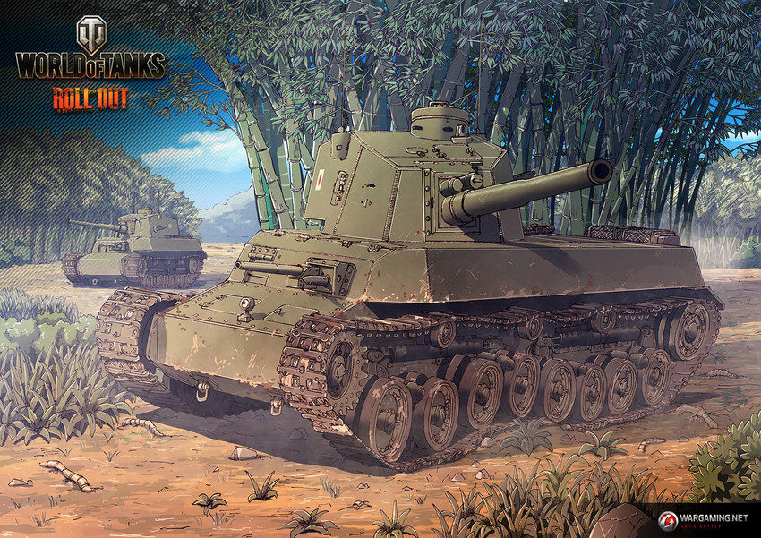 world of tanks and 1 more drawn by earasensha
