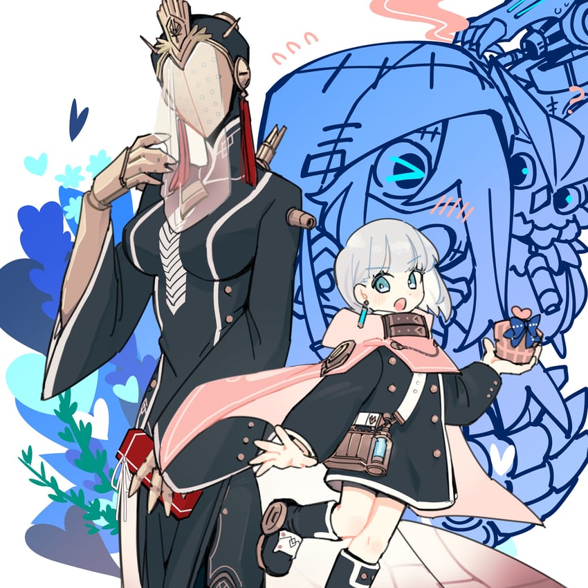 lilac, nola, shackled beast, lito, and muninn (ender lilies quietus of the knights and 1 more) drawn by ohhiochandra