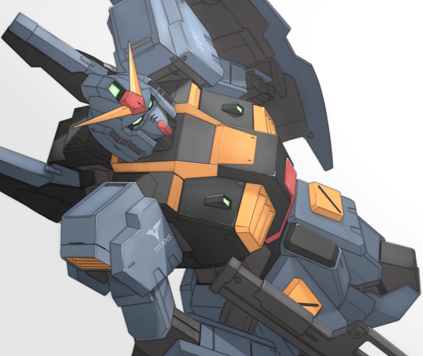 gundam mk ii and prototype gundam mk ii (gundam and 1 more) drawn by takahashi_masaki