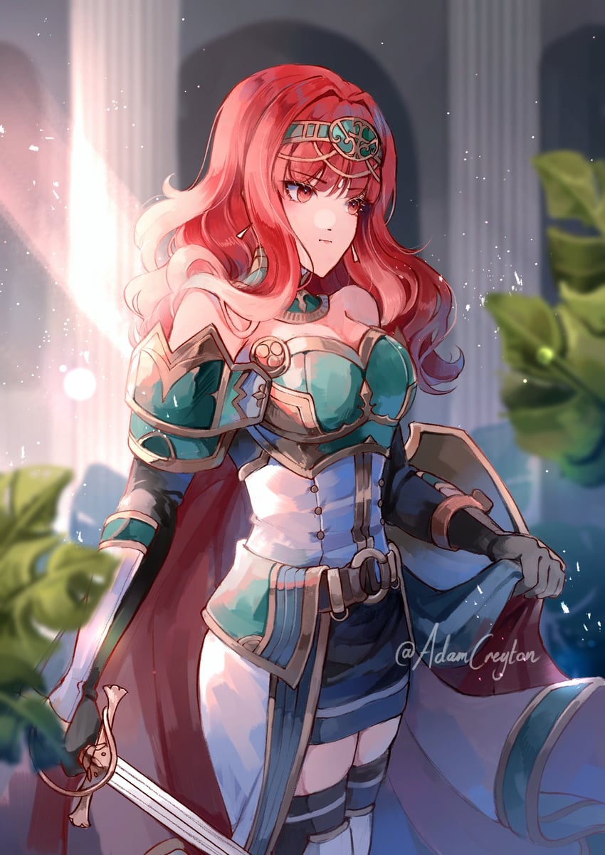 celica (fire emblem and 2 more) drawn by creyton