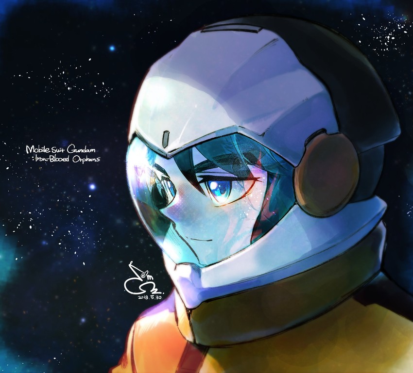 mikazuki augus (gundam and 1 more) drawn by bae_(baebae)