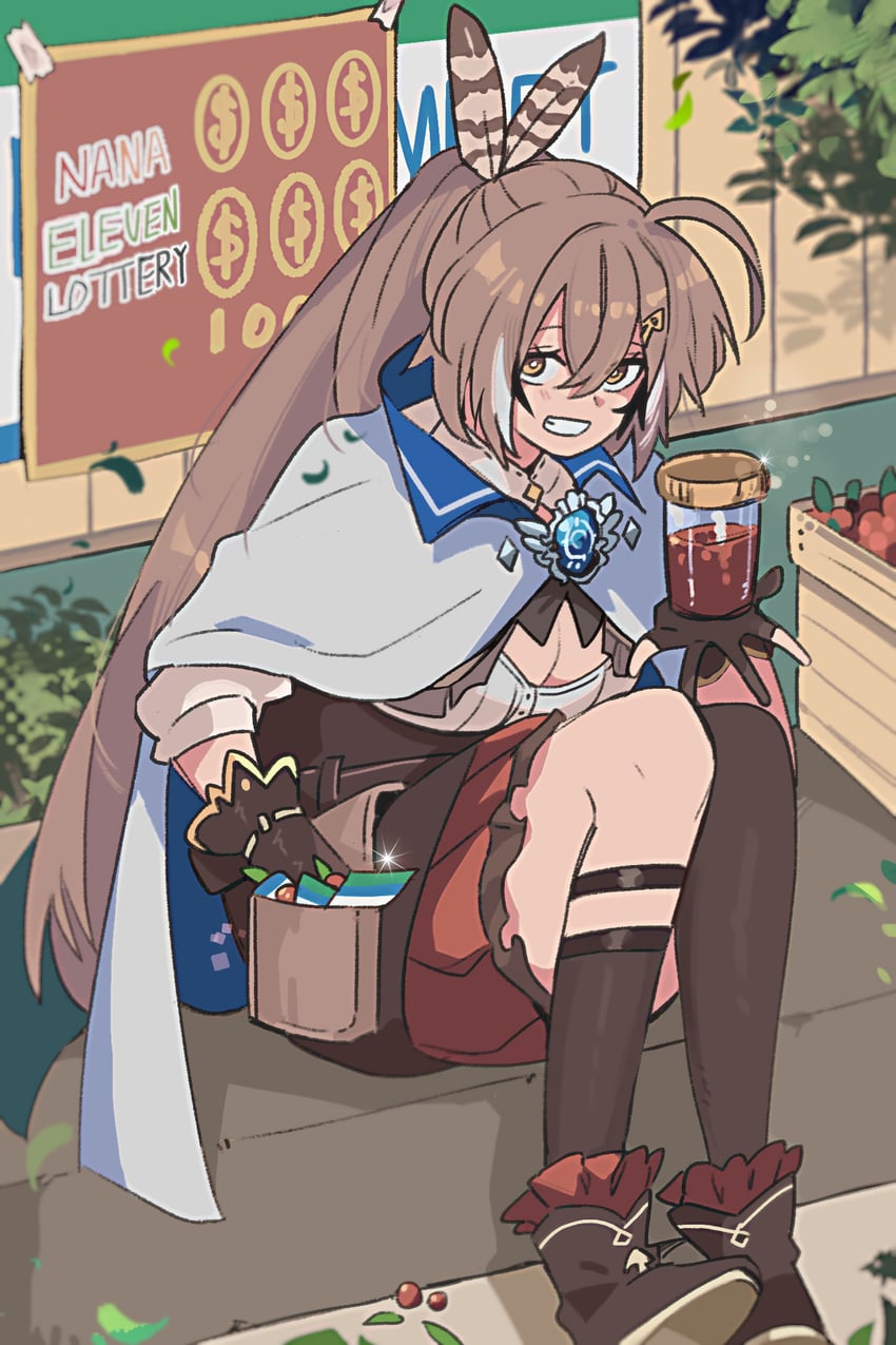 nanashi mumei (hololive and 2 more) drawn by fongban_illust