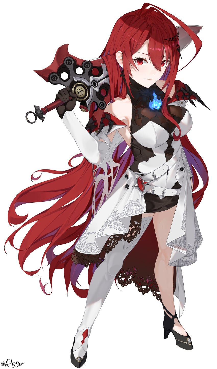 elizabeth rose bloodflame (hololive and 1 more) drawn by rysp