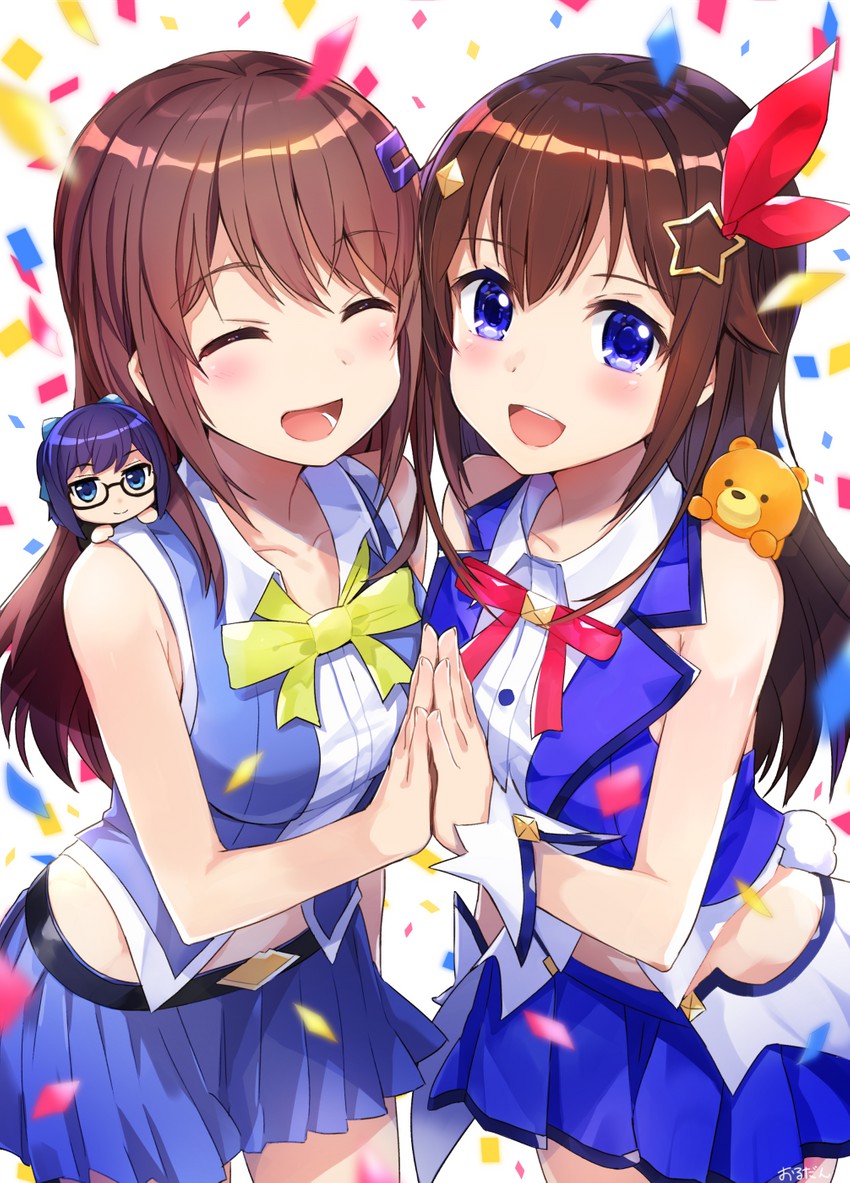 tokino sora, a-chan, and ankimo (hololive) drawn by amagai_tarou