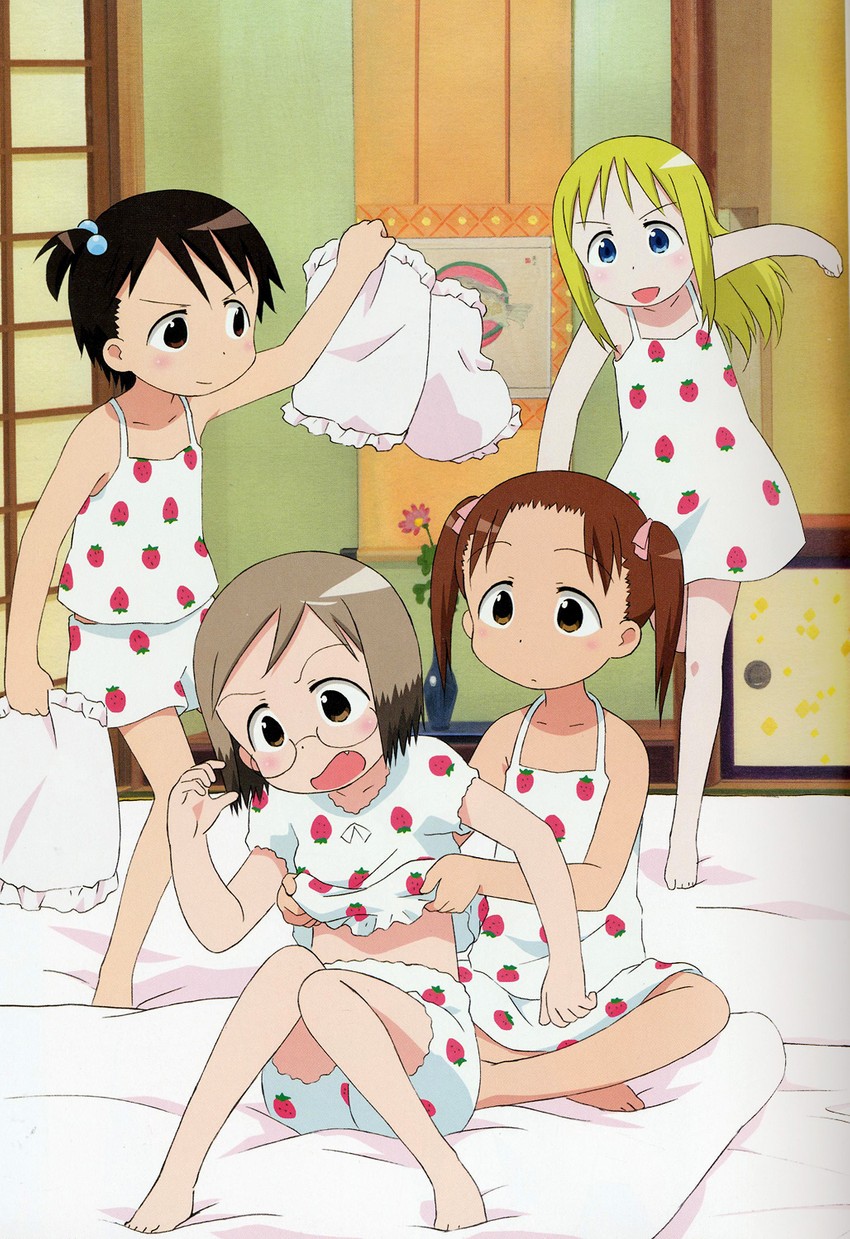 itou chika, matsuoka miu, ana coppola, and sakuragi matsuri (ichigo mashimaro) drawn by sakai_kyuuta