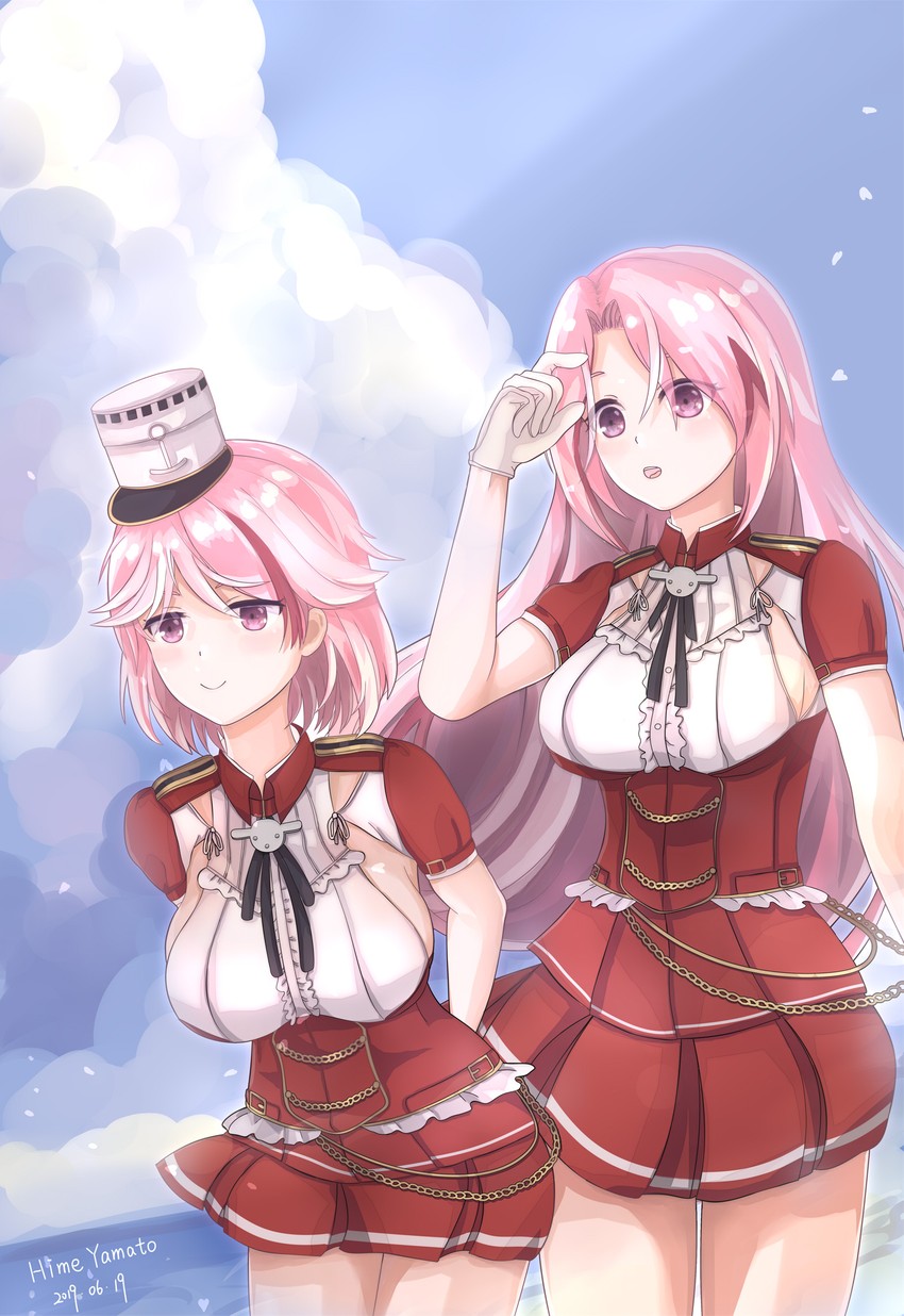 luigi di savoia duca degli abruzzi and giuseppe garibaldi (kantai collection) drawn by himeyamato