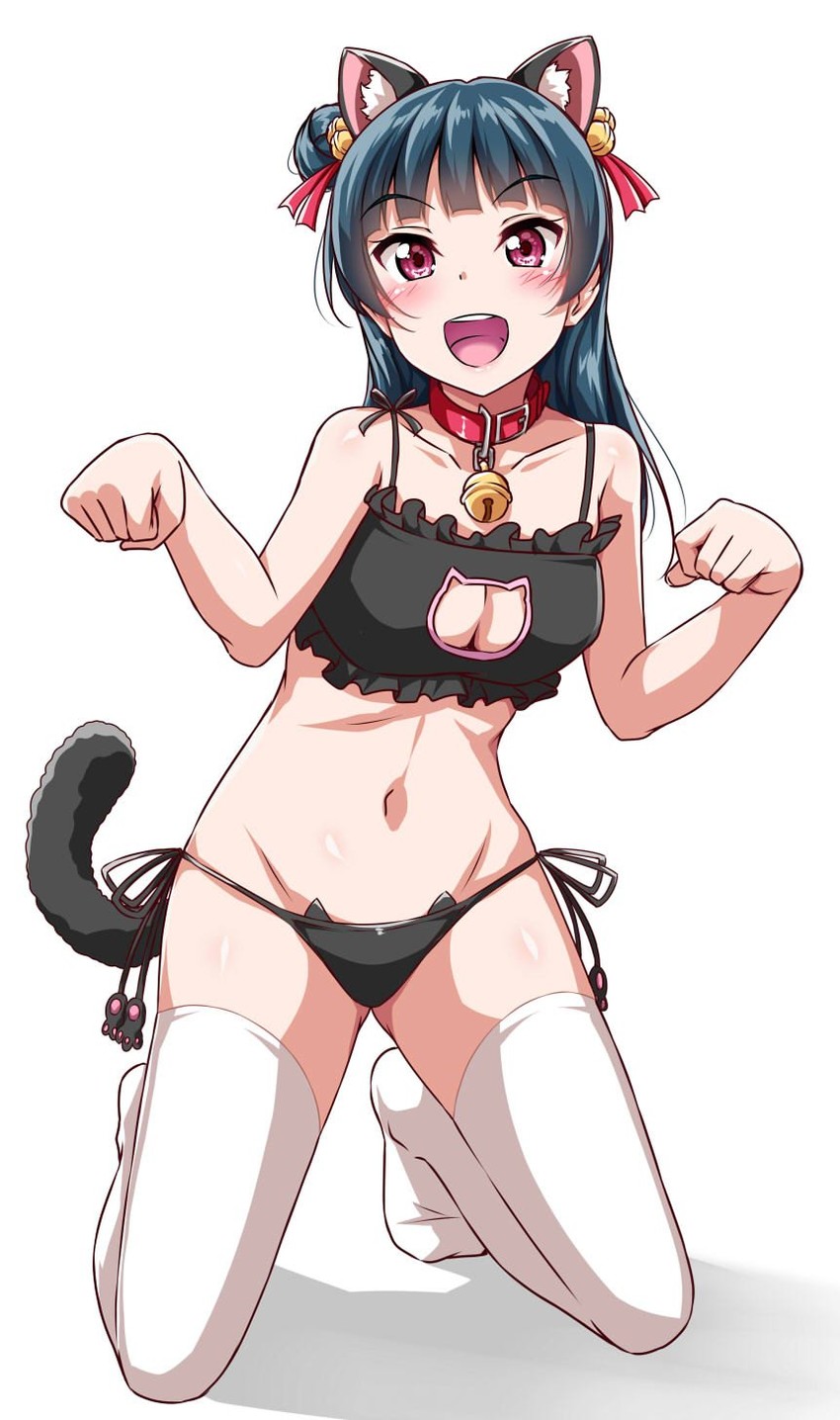 tsushima yoshiko (love live! and 1 more) drawn by yopparai_oni