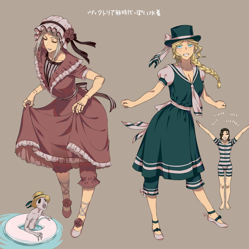 hunter, plain doll, and messengers (bloodborne) drawn by arizuka_(catacombe)