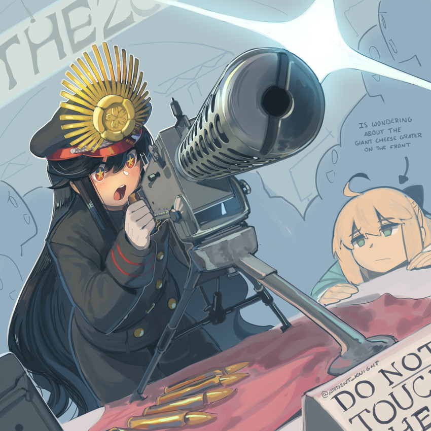 okita souji and oda nobunaga (fate and 2 more) drawn by boa_(brianoa)