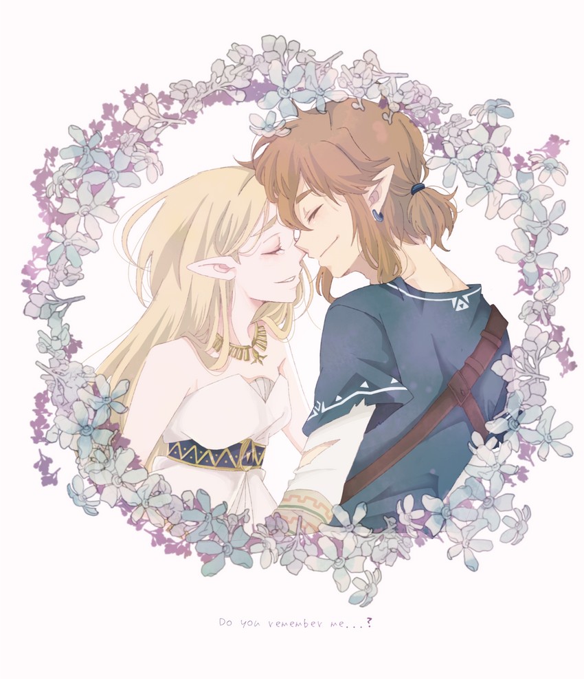 link and princess zelda (the legend of zelda and 1 more) drawn by miahachi
