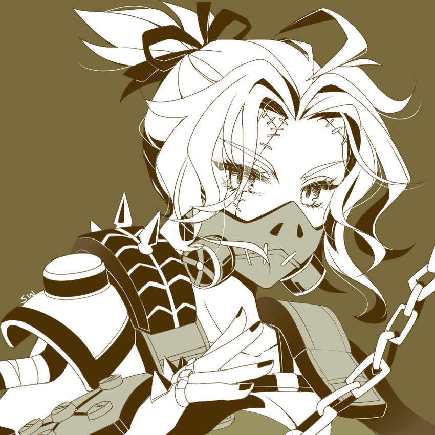 roadhog (overwatch and 1 more) drawn by kaoruru_(sakuno2911)