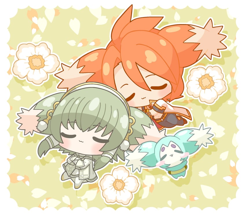 luke fon fabre, mieu, and ion (tales of and 1 more) drawn by lorelei_0314