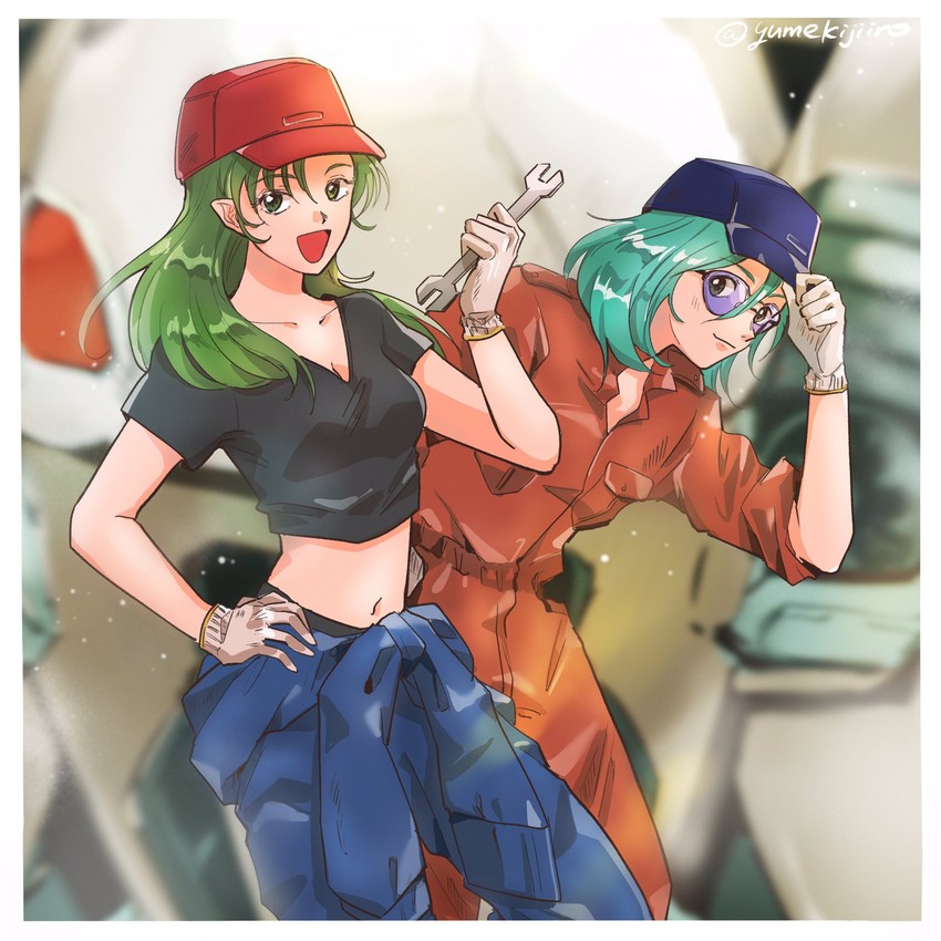 vf-1, maximilian jenius, and millia jenius (macross and 1 more) drawn by yumekijiiro