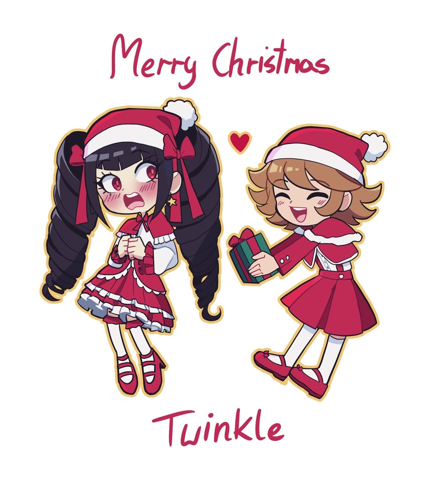 celestia ludenberg and fujisaki chihiro (danganronpa and 1 more) drawn by cheer_(cheerpuppy14)