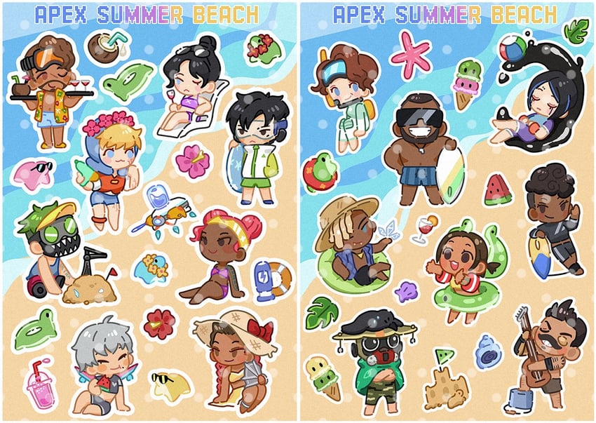 wattson, wraith, crypto, octane, valkyrie, and 13 more (apex legends) drawn by namjak