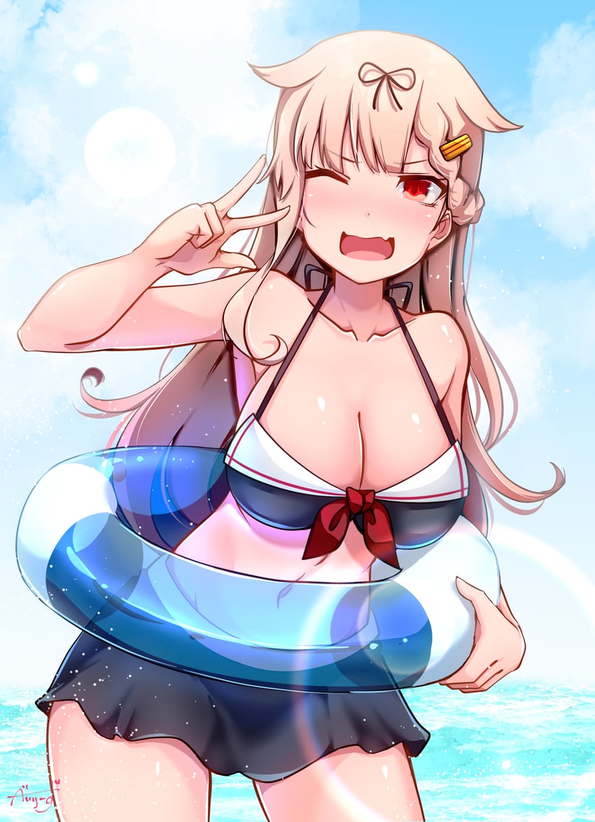 yuudachi and yuudachi kai ni (kantai collection) drawn by baileys_(tranquillity650)