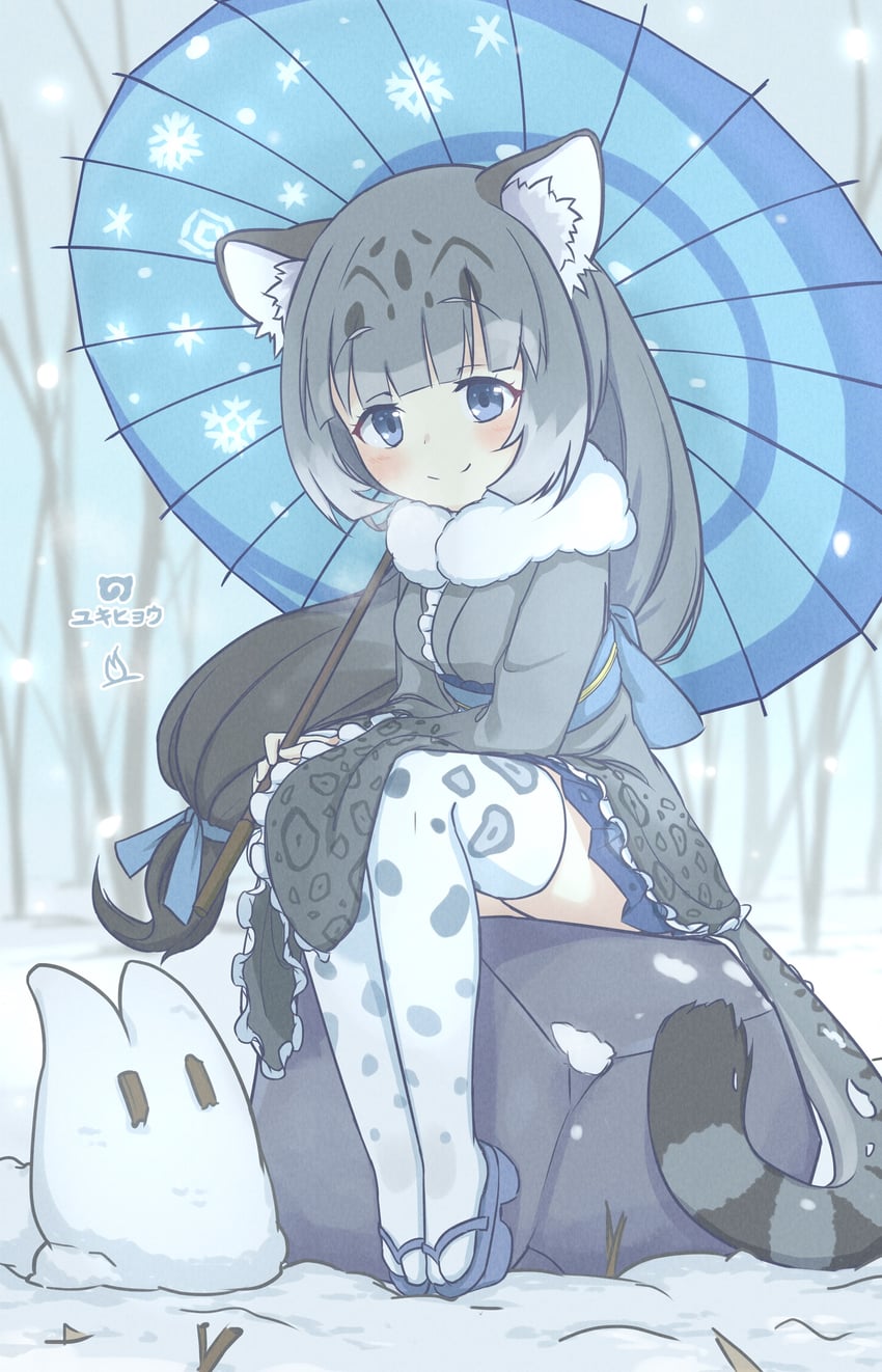 lucky beast and snow leopard (kemono friends) drawn by onefiresticks