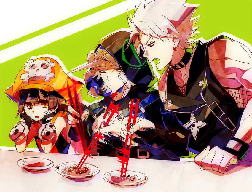 may, chipp zanuff, and raven (guilty gear and 1 more) drawn by suzunashi