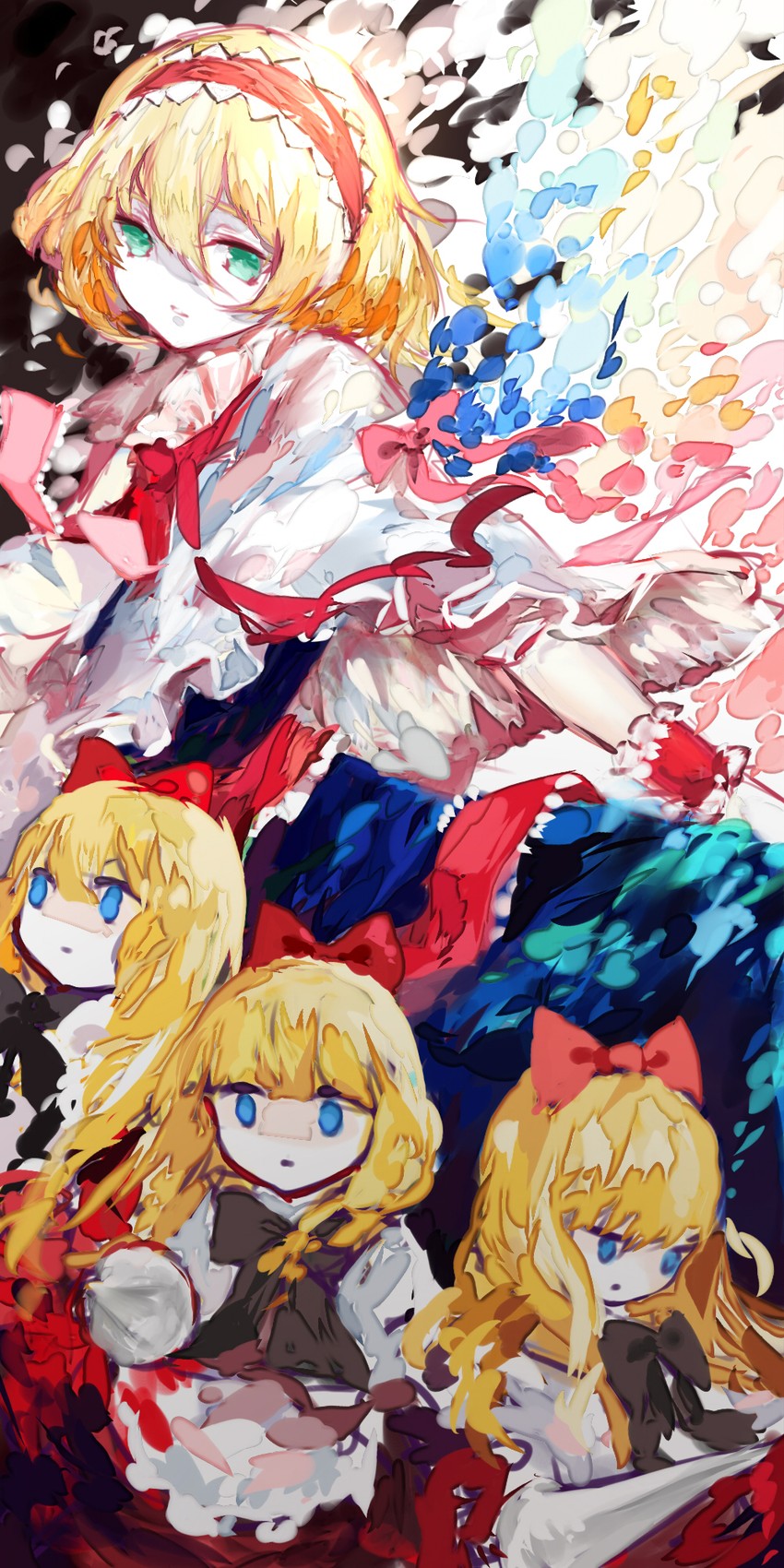 alice margatroid and shanghai doll (touhou) drawn by sevten_(ashkeroth)