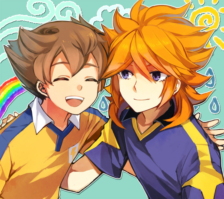 matsukaze tenma and amemiya taiyou (inazuma eleven and 1 more) drawn by cezaria