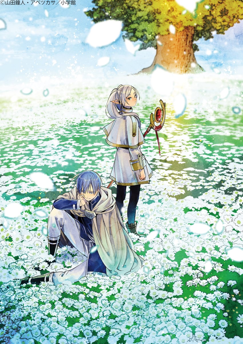frieren and himmel (sousou no frieren) drawn by abe_tsukasa