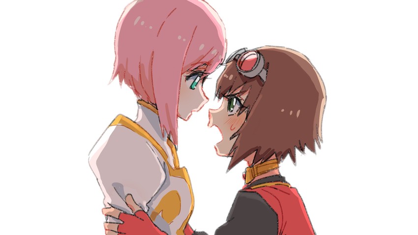estellise sidos heurassein and rita mordio (tales of and 1 more) drawn by azuma_yukihiko