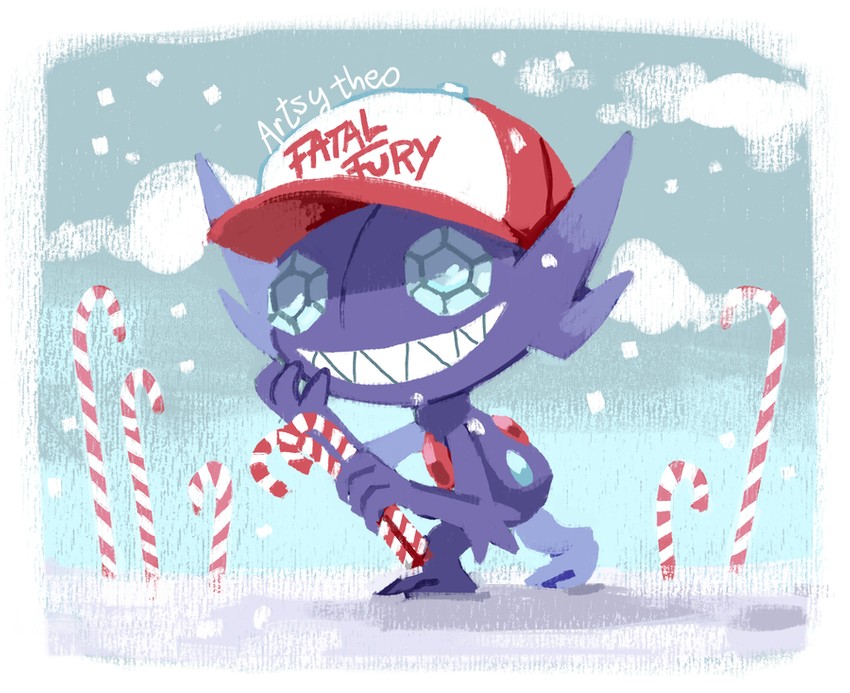 sableye (pokemon and 1 more) drawn by artsy-theo