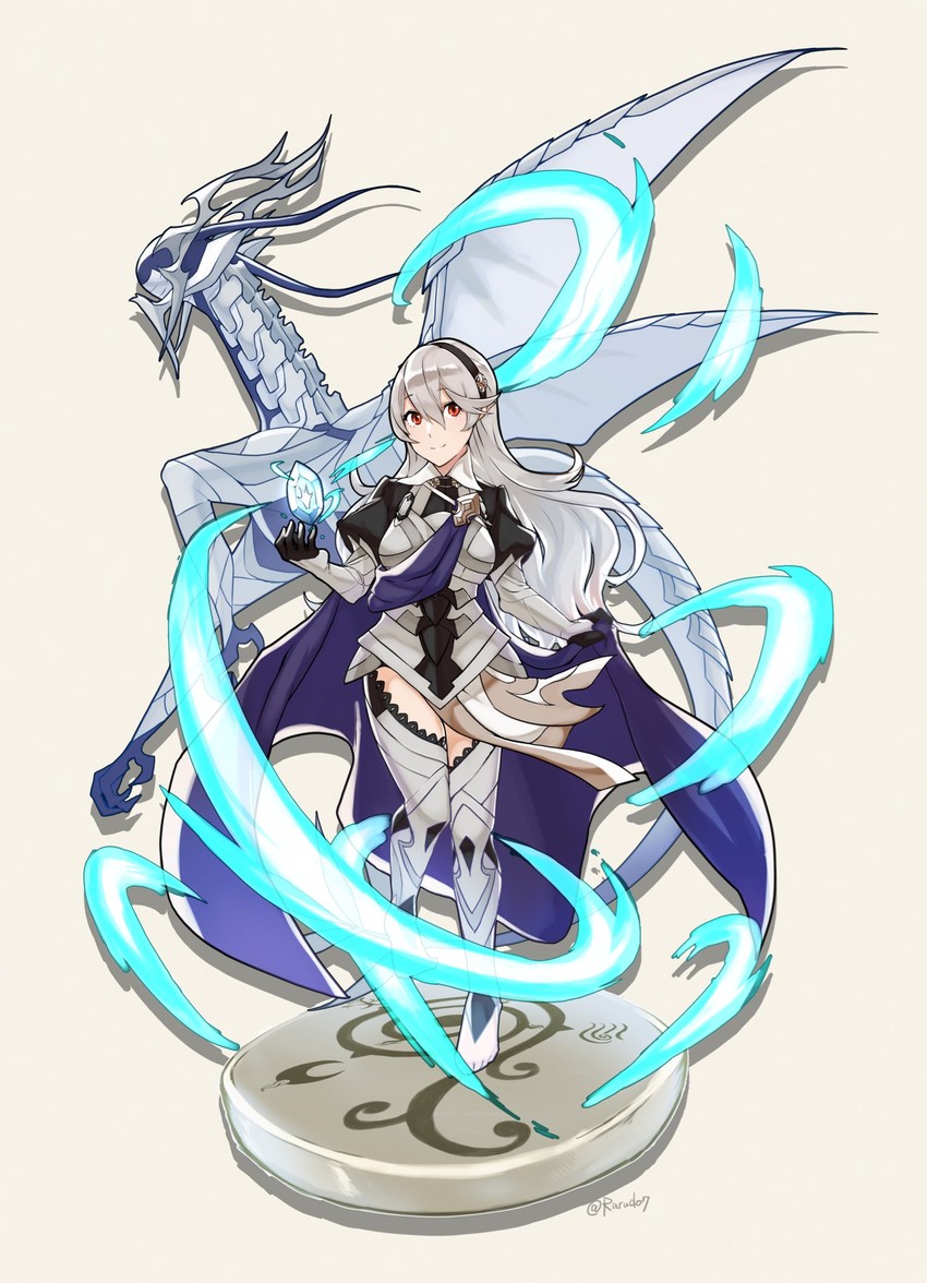 female corrin and corrin (fire emblem and 1 more) drawn by rarudo7