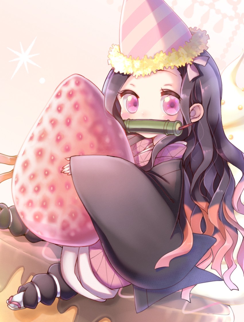 kamado nezuko (kimetsu no yaiba) drawn by ro_(igris-geo)