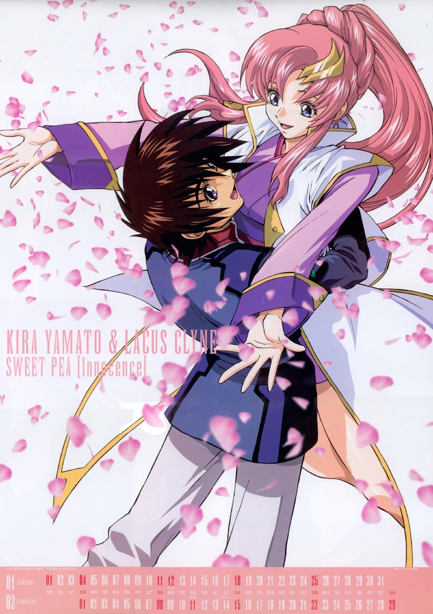 lacus clyne and kira yamato (gundam and 1 more)