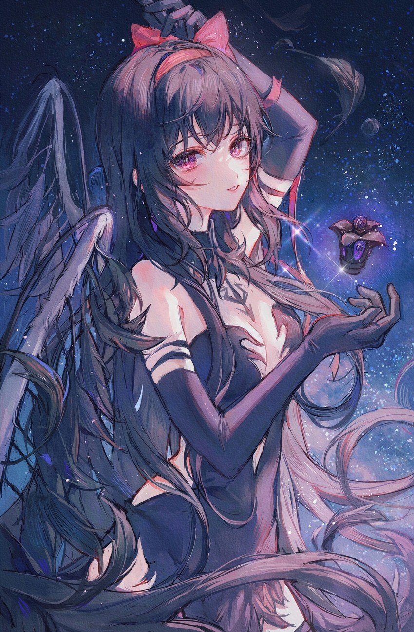 akemi homura and akuma homura (mahou shoujo madoka magica and 1 more) drawn by maccha_(mochancc)