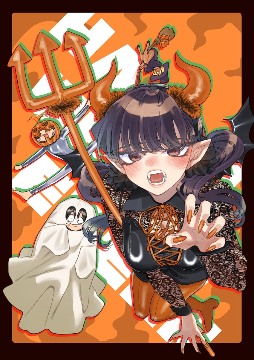 komi shouko, tadano hitohito, osana najimi, and manbagi rumiko (komi-san wa komyushou desu) drawn by oda_tomohito