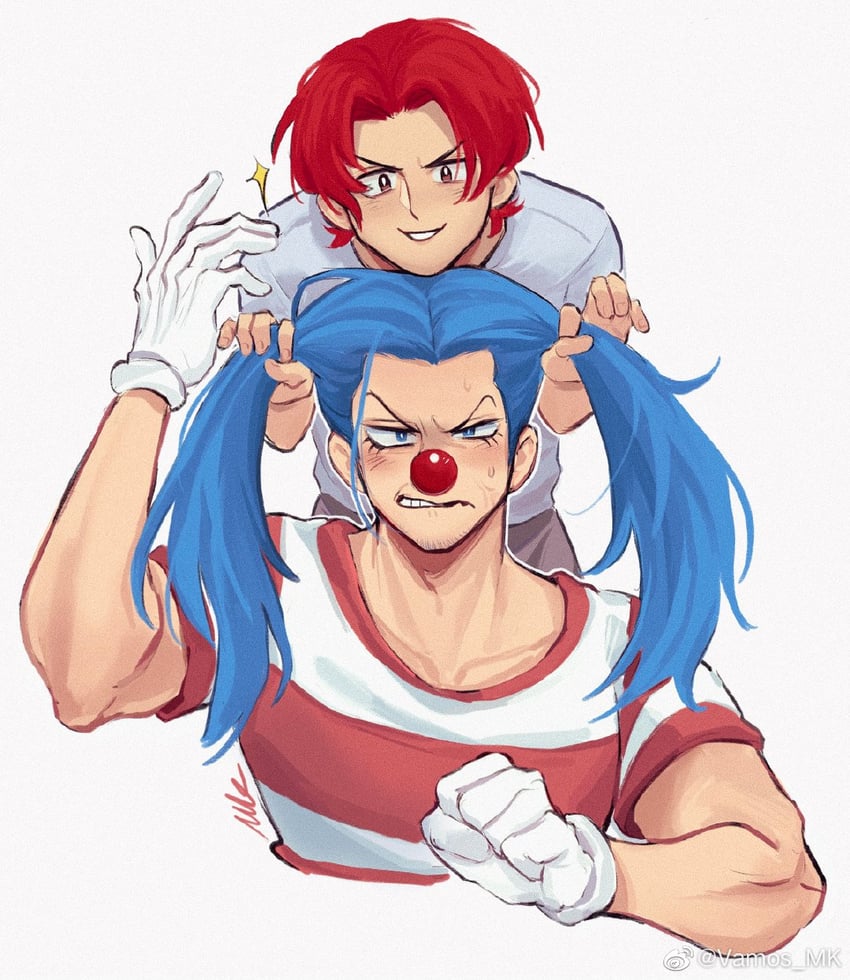 shanks and buggy the clown (one piece) drawn by vamos_mk