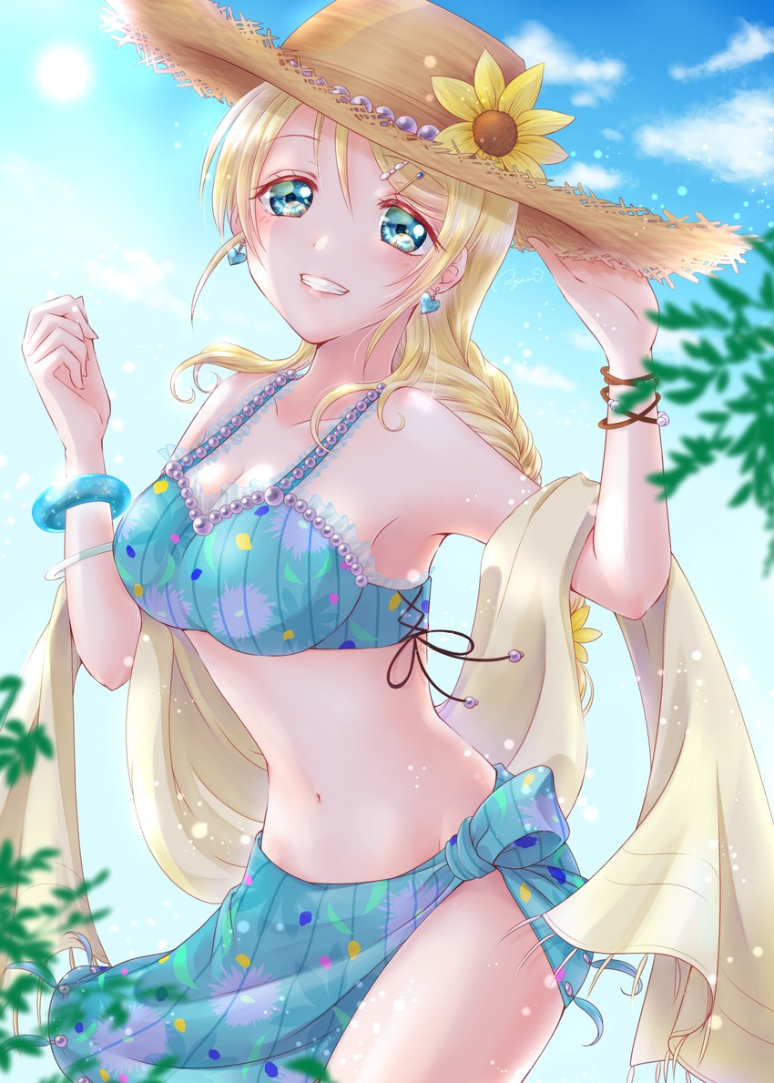 ayase eli (love live! and 1 more) drawn by ayamu_(igakato)
