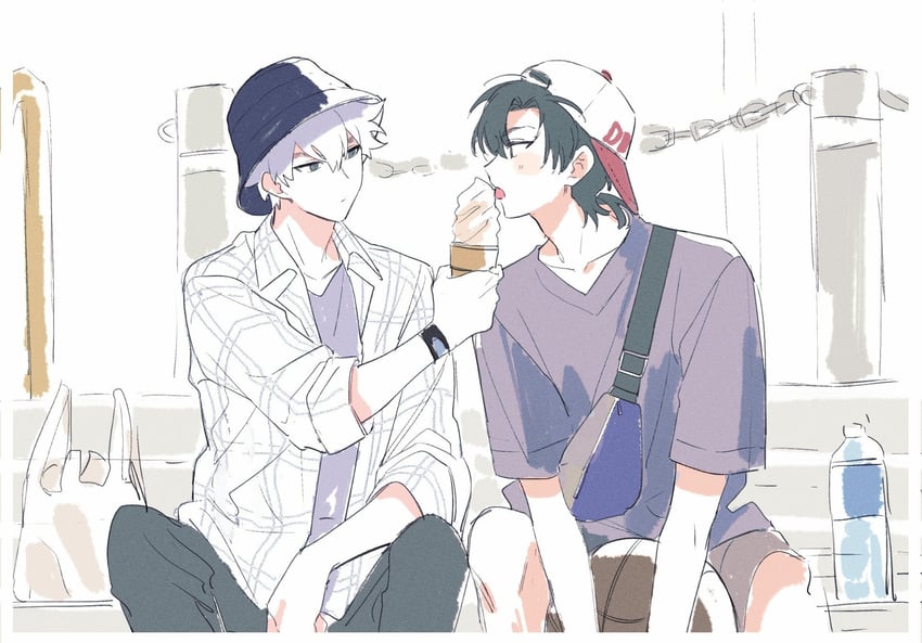 cheng xiaoshi and lu guang (shiguang dailiren) drawn by kyokutsuki