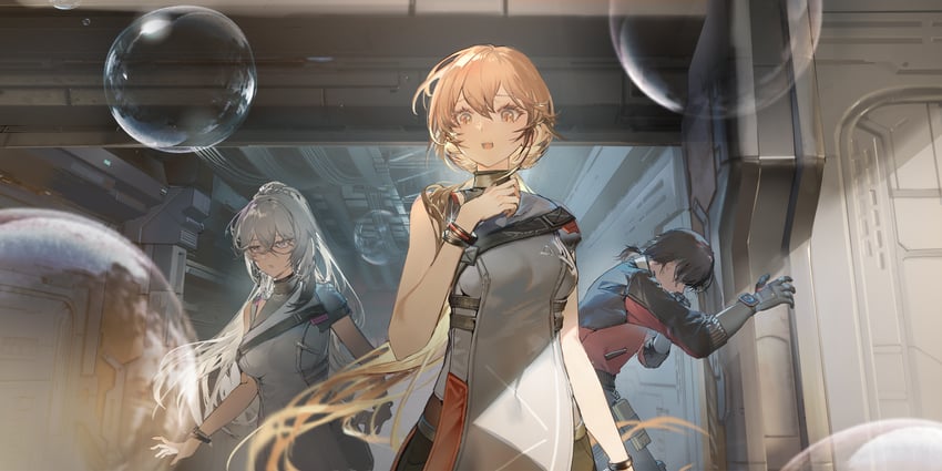 commander, ots-14, groza, and nemesis (girls' frontline and 1 more) drawn by dalanxia