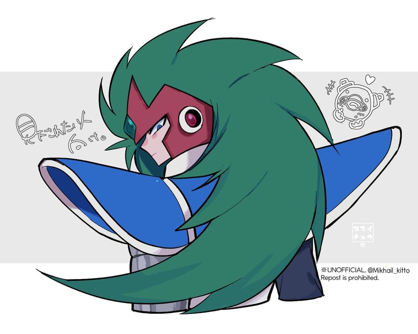 terra and dark moon (mega man and 1 more) drawn by mikhail_kitto