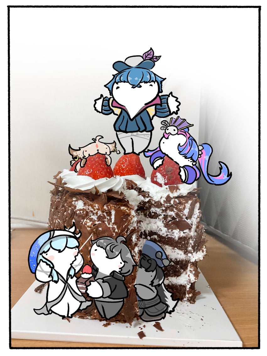 rover, male rover, shorekeeper, yangyang, brant, and 2 more (wuthering waves) drawn by goodcu