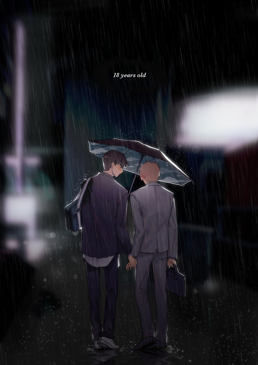 kageyama shigeo and reigen arataka (mob psycho 100) drawn by norasfer