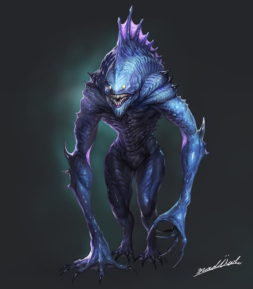 deep one (original and 1 more) drawn by madowl