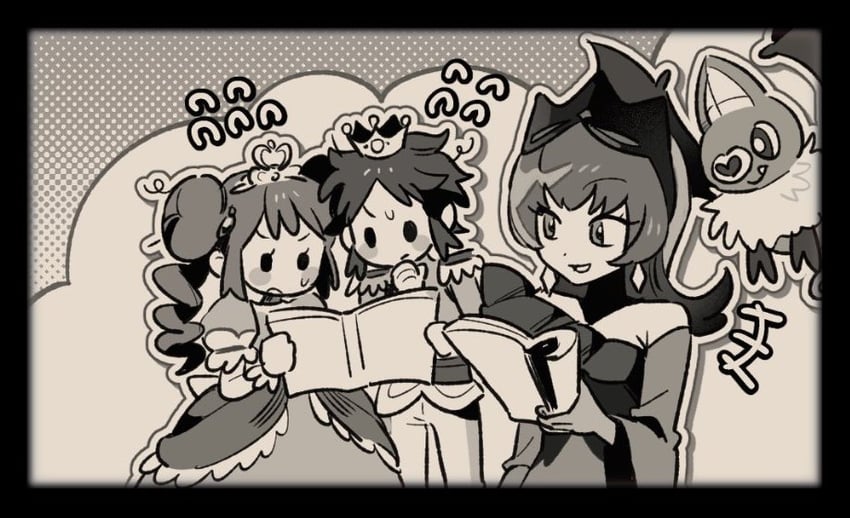 rosa, sabrina, nate, swoobat, and bellelba (pokemon and 1 more) drawn by 1brad