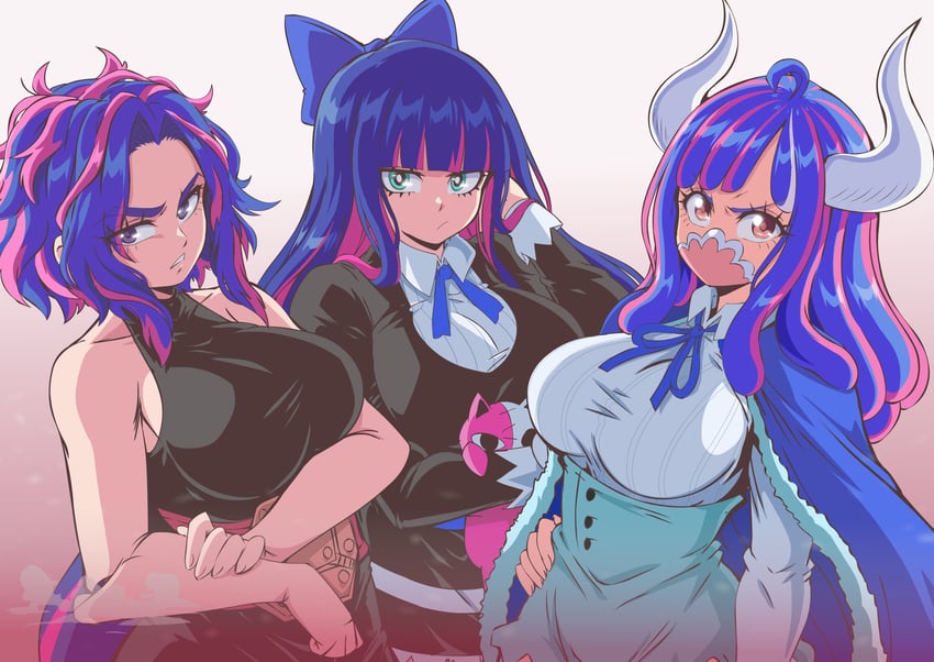 stocking, honekoneko, ulti, and lady nagant (one piece and 2 more) drawn by lewdamone