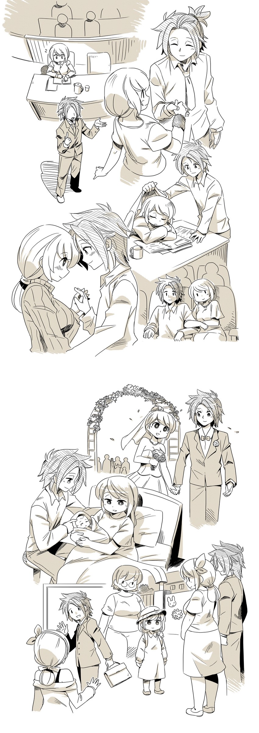 wendy, jennifer, zoey, and leo (modern mogal) drawn by shepherd0821